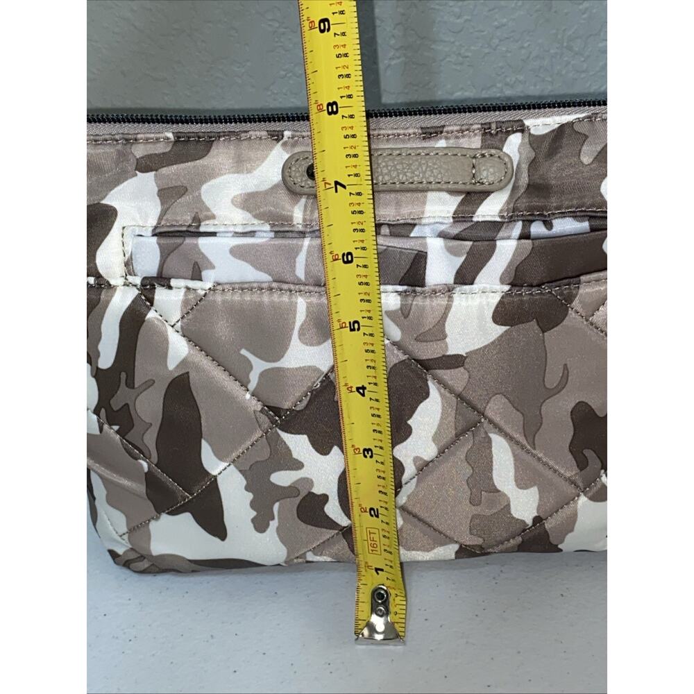 Lug Flare Crossbody Bag‎ Purse RFID Interior Camo Camouflage Sand Taupe Brown - Picture 10 of 11